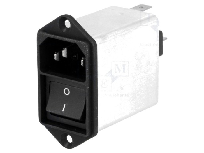 Conector AC 6A 250V IEC 60320