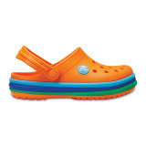 Saboti Crocs Crocband Rainbow Band Clog Kids Portocaliu - Orange