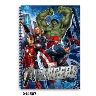 Caiet matematica cu spira A4 (80file) colectia Avengers foto