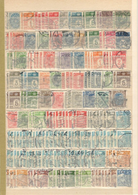 DANEMARCA.Lot peste 610 buc. timbre stampilate RL.10 foto