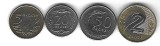 POLONIA LOT / SET ,Nr 2 - 4 buc : 5 + 20 + 50 Groszy + 2 Zloti 2008