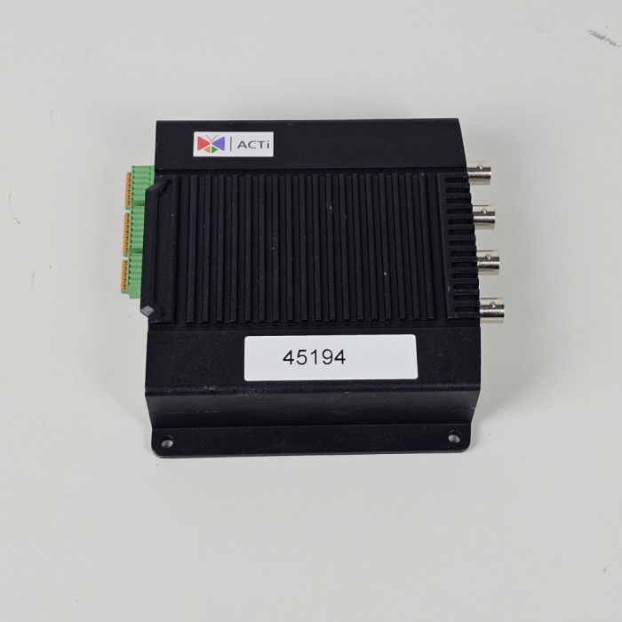 DVR Refurbished ACTI V23 4 Channel Video Encoder - 960H/D1, H.264, BNC, 25/30fps at D1 Resolution, 2-way Audio, Motion Detection