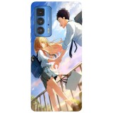Husa compatibila cu Motorola Moto G51 5G model My Dress Up Darling Anime, Silicon, TPU, Viceversa, Transparent, Carcasa