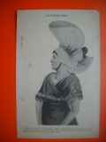 HOPCT 506 D VALOGNES -FEMEIE NORMANDIA 1912 -FRANTA --COSTUM SI COAFURA / COSTUME TRADITIONALE -EUROPA -CIRCULATA