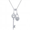 Lantisor Din Argint --- Lacatel si Cheita --- Arg395H, Argintboutique