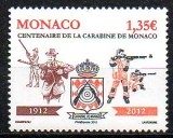 MONACO 2012, Aniversari, Sport, 100 de ani - Tir, serie neuzata, MNH, Nestampilat