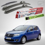 Cumpara ieftin Ștergătoare Dacia Sandero II 2014-2015 | Set Față și Spate Flat &ndash; TeamCar&reg;