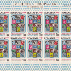 1966 Romania Exil - Propaganda filatelica minicoala dt, EUROPA