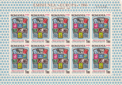1966 Romania Exil - Propaganda filatelica minicoala ndt, EUROPA foto