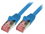 Patch Cord S/FTP Cat6 LSZH Albastru 1m