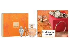 Set 3 produse Eve Become parfum și bijuterii (ceas și brățară) in cutie sigilata-Avon