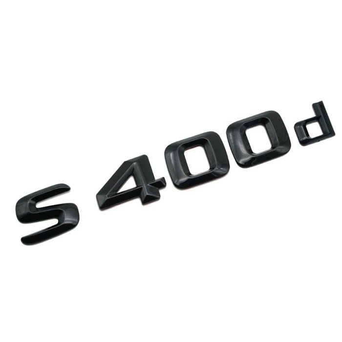 Emblema S 400d Negru, pentru spate portbagaj Mercedes