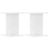 Suporturi de plante, 2 buc., alb, 30x30x40 cm, lemn prelucrat