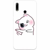 Husa silicon pentru Huawei P Smart 2019, Cute Kitty