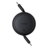 Cablu Date si Incarcare USB-C - USB-C Baseus Free2Pull Mini Retractable, 66W, 1m, Negru P10364500111-01