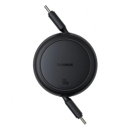 Cablu Date si Incarcare USB-C - USB-C Baseus Free2Pull Mini Retractable, 66W, 1m, Negru P10364500111-01 foto