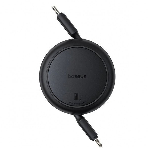 Cablu Date si Incarcare USB-C - USB-C Baseus Free2Pull Mini Retractable, 66W, 1m, Negru P10364500111-01