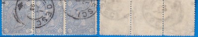 Romania 1919. Cifra in 4 colturi triptic foto
