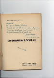 George Ionascu, Chemarea focului, dedicatie pentru poetul Traian Chelariu