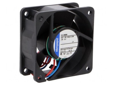 Ventilator DC Axial 24V 60x60x25mm 56m3/h 43dBA foto