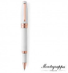 Fortuna White Rose Gold Rollerball Montegrappa foto