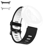 Curea din silicon compatibila cu Samsung Galaxy Watch Ultra, Black Frost