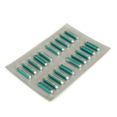 Blister Sigurante Fuzibile Cilindrice 10A Verzi Set 20 Buc 136383 10251-TEC foto