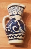 Urcior (cana) ceramica pictat cu motive populare 10 cm. Arta populara