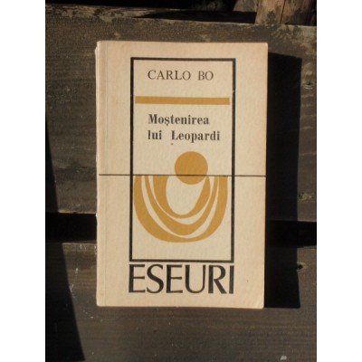 MOSTENIREA LUI LEOPARDI - CARLO BO foto