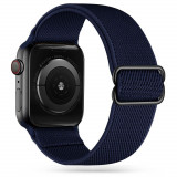 Cumpara ieftin Curea Compatibila cu Apple Watch 4,5,6,7,8,SE,Ultra,42 mm,44mm,45mm,49mm - Tech-Protect Mellow Albastru, Textil