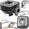 Set Motor Scuter Simson Sula 80cc 2T + Chiuloasa, compatibil Aprilia, Suzuki, Italjet, Malaguti, Rieju, Pegasus, TGB