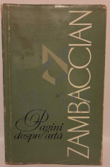 Marin Mihalache - Zambaccian - Pagini Despre Arta foto