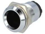 Montură LED 10mm Crom Metalică &Icirc;ncastrată