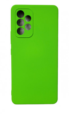 Huse silicon antisoc cu microfibra in interior Samsung Galaxy A53 Verde foto