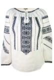 Bluza tip ie RIAG, marime L, alb/gri