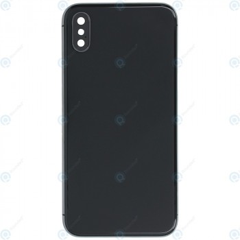 Capac baterie cu cadru (FĂRĂ LOGO) gri spațiu pentru iPhone X foto