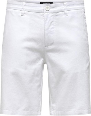 Pantaloni scurti chino pentru barbati ONLY SONS ONSMARK 0011, alb, S - OUTLET foto