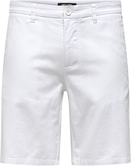 Pantaloni scurti chino pentru barbati ONLY SONS ONSMARK 0011, alb, S - OUTLET