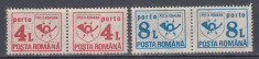 ROMANIA 1992 PORTO DUBLE SERIE MNH foto