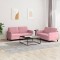 vidaXL Set canapele, 2 piese, roz, catifea