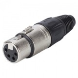 Conector de lipit XLR 4 pini mama, Neutrik NC4FX
