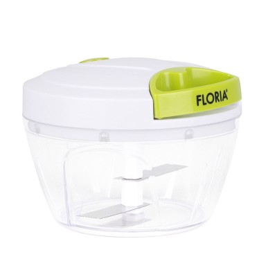 Mini chopper manual plastic Floria, lame inox foto