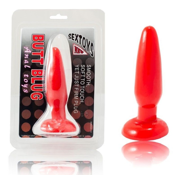 Anal Plug Silicon Moale Rosu