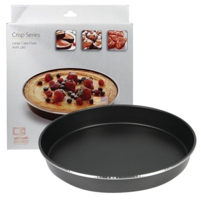 Tava Wpro crisp pentru cuptorul cu microunde, H 4,5 cm, Diametru 25 cm foto