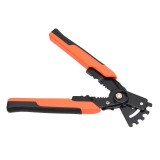 Cleste Multifunctional 5 in 1 Stripper Decablare Sertizare Taiere Chei Fixe 200mm Otel ABS