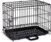 Cusca Pliabila Transport Animale Companie XS, 47x30x39 cm, Cadru Otel, Podea Detasabila, Gri/Negru