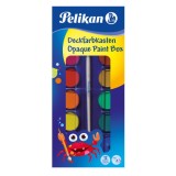 Cumpara ieftin Acuarele Pelikan, 12 culori cu alb de zinc si pensula