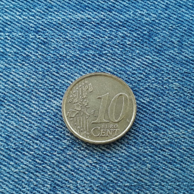 2c - 10 euro cent 2002 Italia / eurocent / primul an de batere foto
