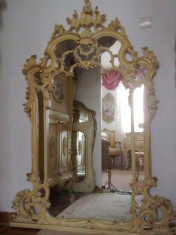 oglinda SILIK,ITalia,baroc venetian,1,68m inaltime,lemn masiv,foita foto