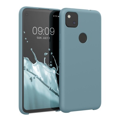Husa pentru Google Pixel 4a, Silicon, Albastru, 52549.206 foto